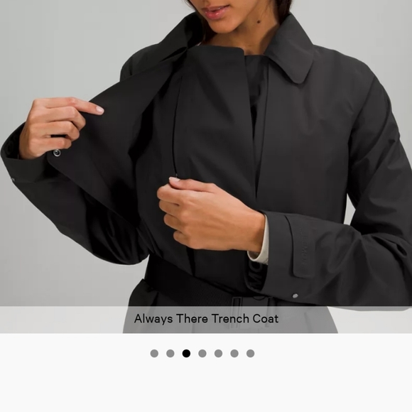Lululemon | Always There Trench Coat | Black| Size 12 | Full Length | Sold Out | - Picture 3 of 11